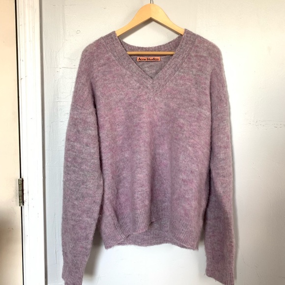 Acne Purple Mohair Sweater - Picture 4 of 7